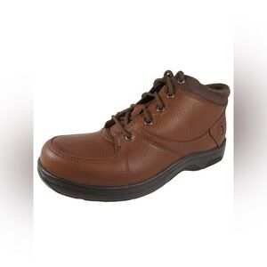 Dunham Men's Addison 8006BR Mid Cut Brown Leather Waterproof Boot Shoe Mens 9.5